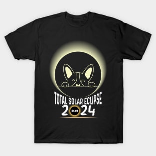 Solar Eclipse 2024 Shirt Total Eclipse April 8th 2024 Dog T-Shirt